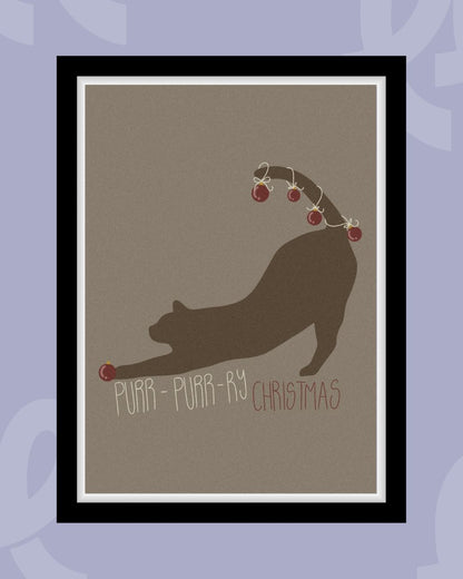 Purr-Purr-ry Xmas -  Poster