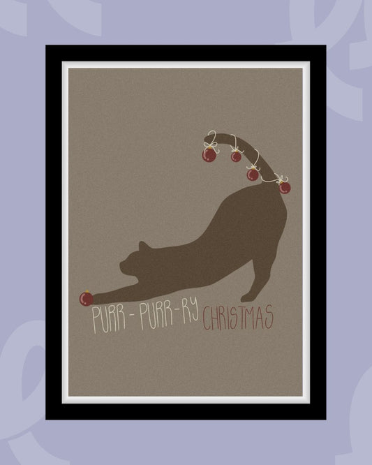Purr-Purr-ry Xmas -  Poster