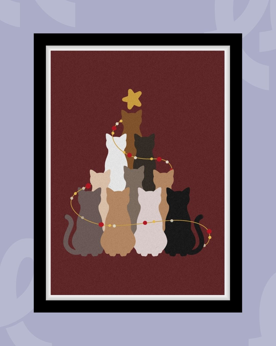 Xmas Cat -  Poster