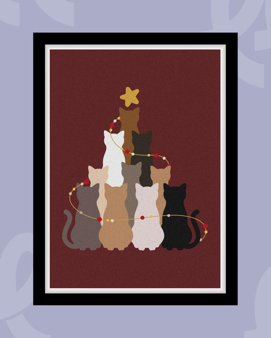 Xmas Cat -  Poster